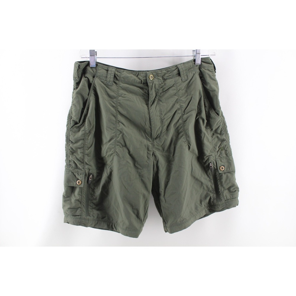 Eastern Mountain Sports EMS Nylon Cargo Shorts Hiking Green Men's Size 36 Reg